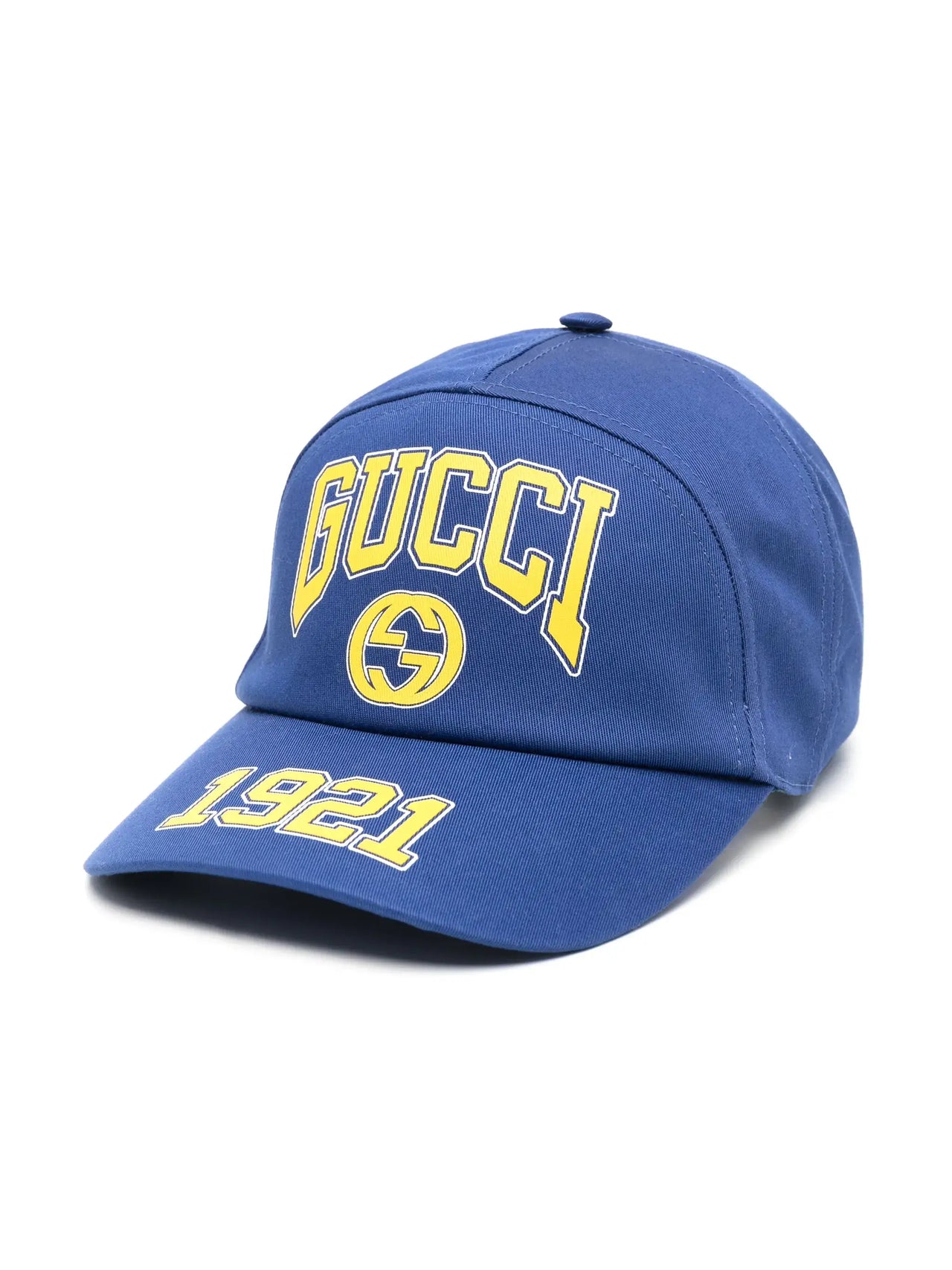 Gorra de béisbol azul con logo