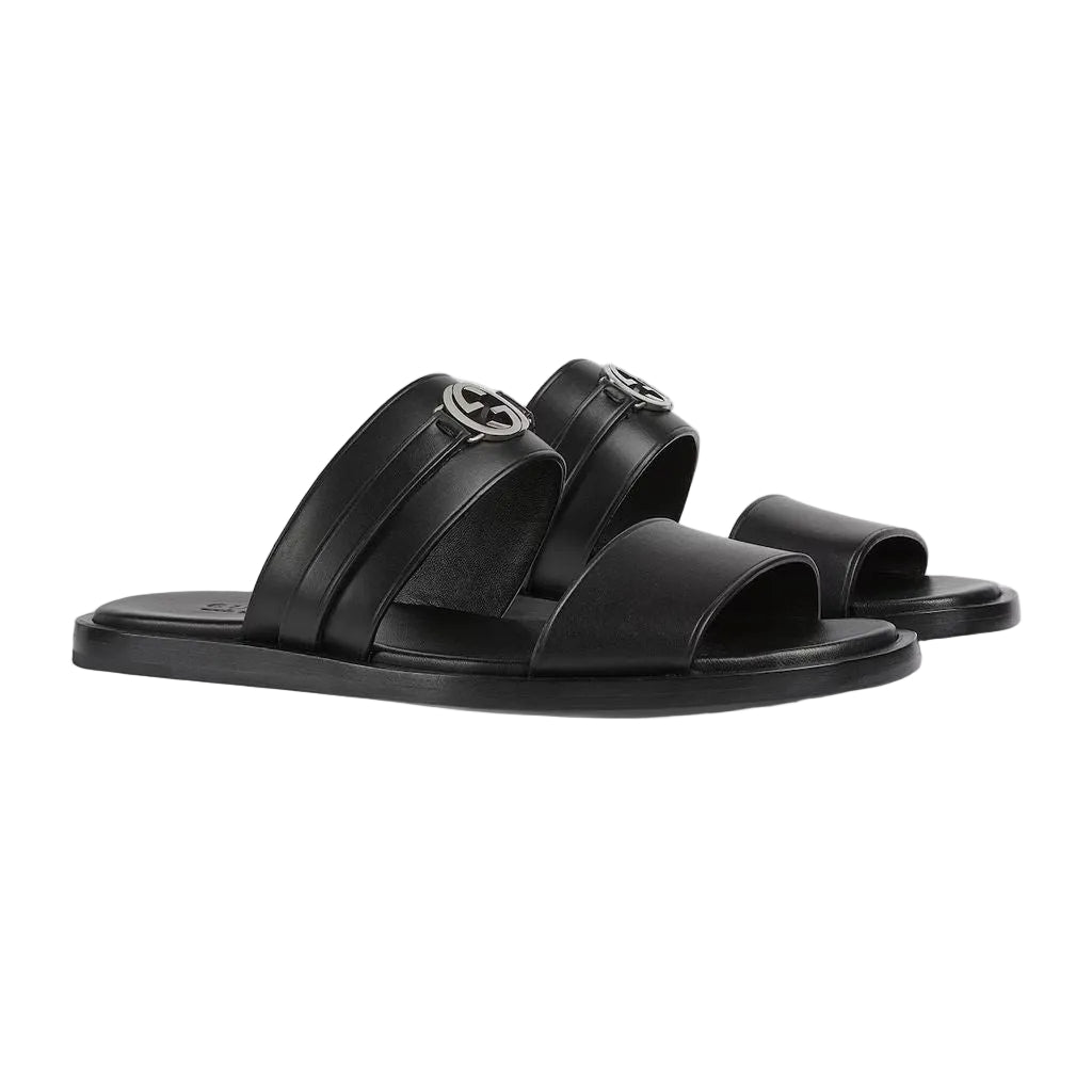 Sandal With Round Interlocking G