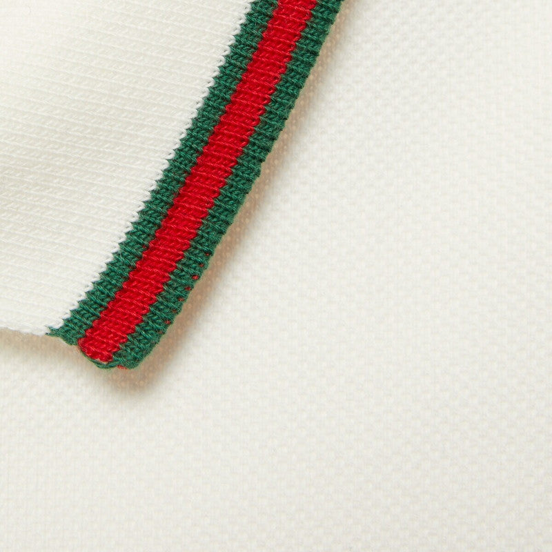 Polo de piqué de algodón con tribanda