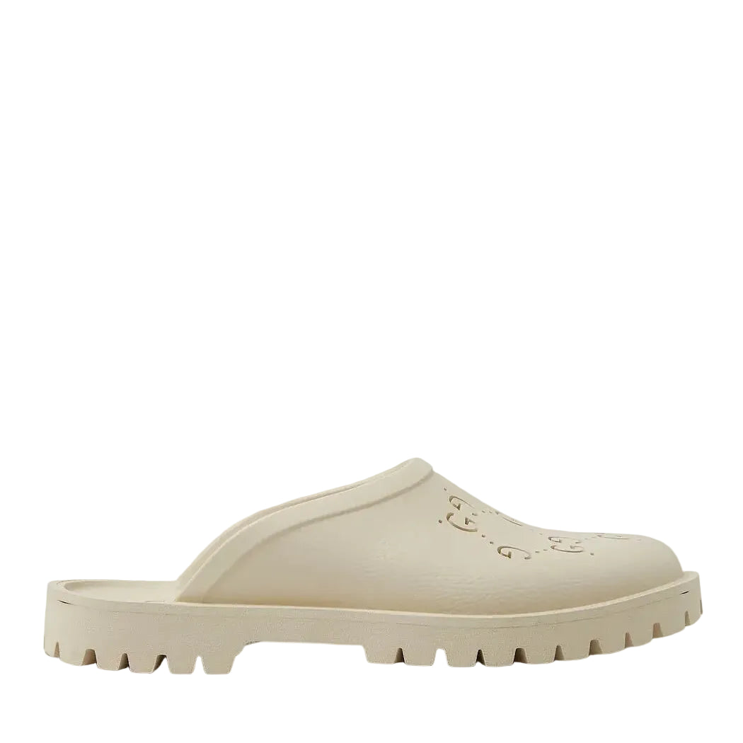 Perforated G Low Clogs ' Beige'
