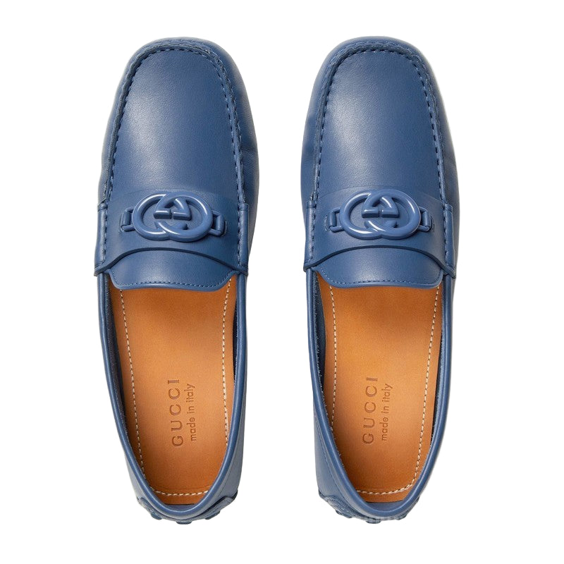 Gucci Entrelazado G Driver Lavado Índigo