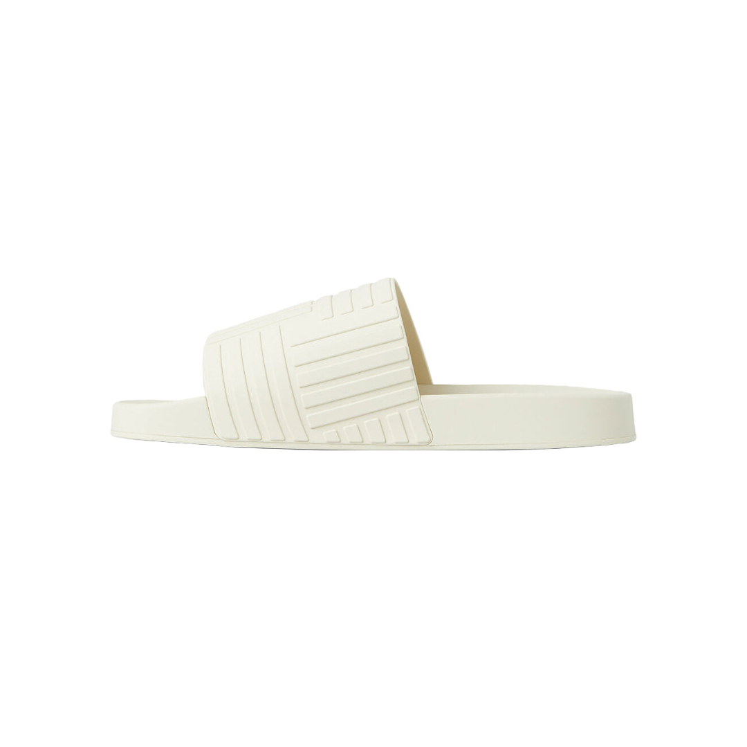 Embossed Rubber Slides 'Sea salt'