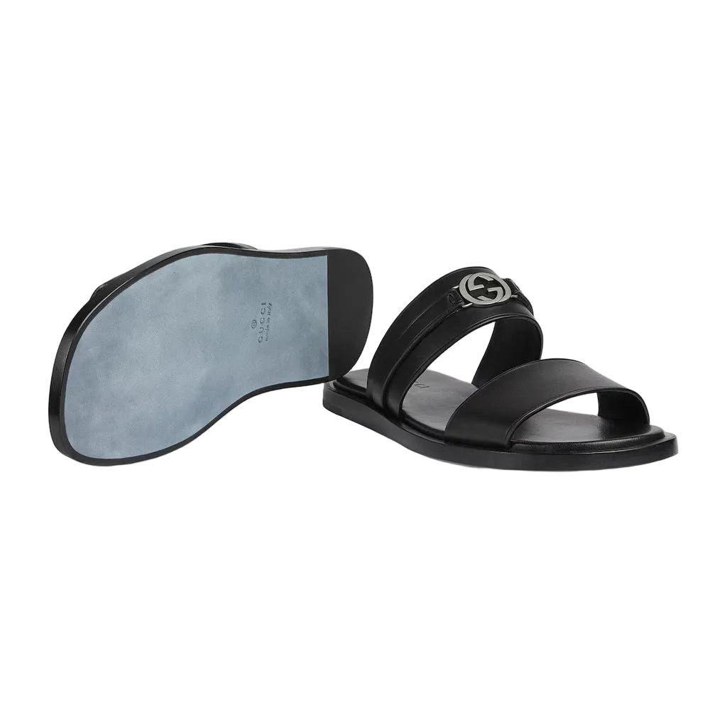 Sandal With Round Interlocking G