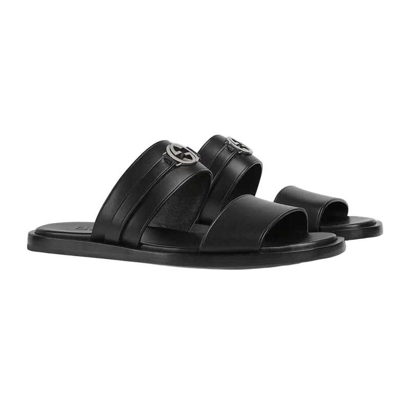 Sandal With Round Interlocking G