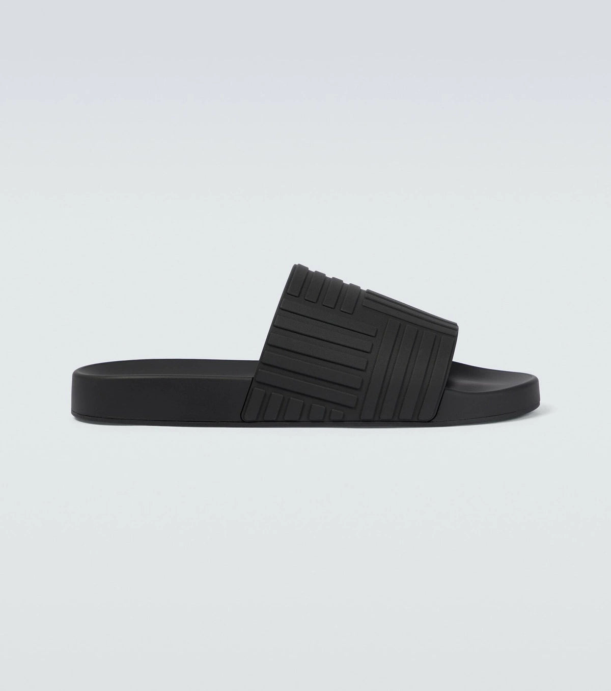 Sandalias de goma con relieve 'negras'