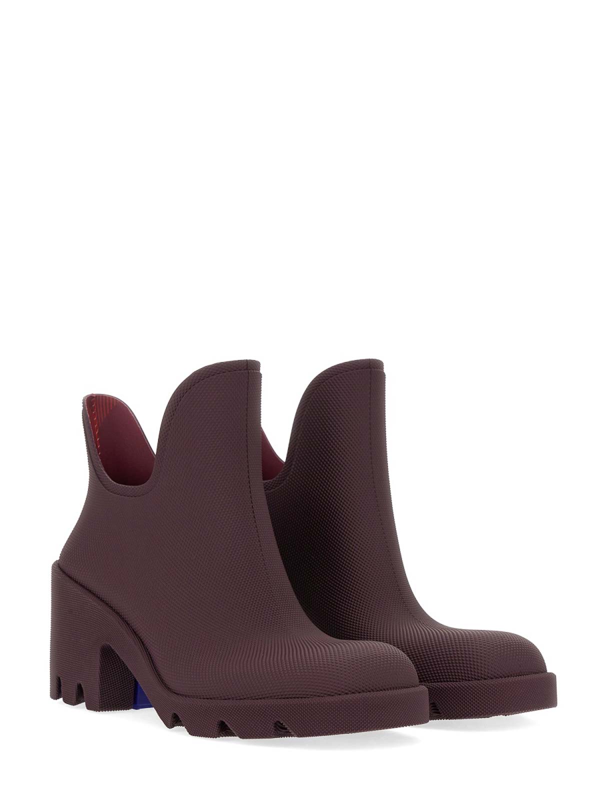 (Women's) ‘Marsh’ heeled rain boots 'Aubergine'