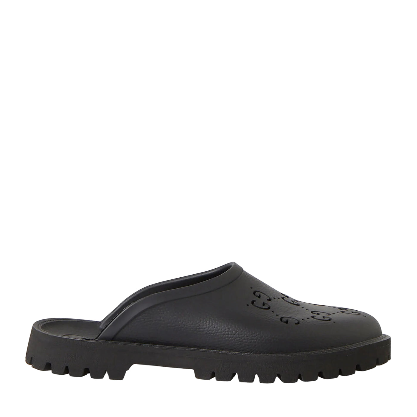Perforated G Low Clogs 'Black'