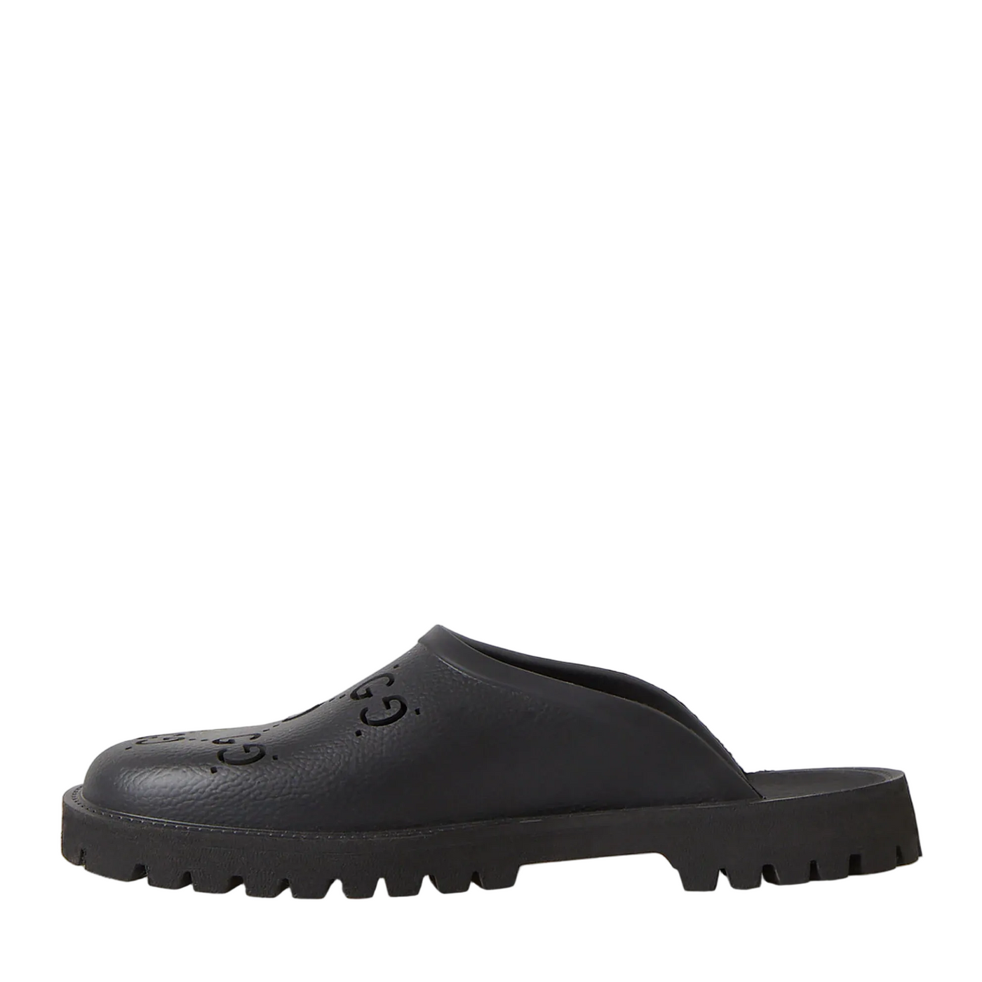 Perforated G Low Clogs 'Black'