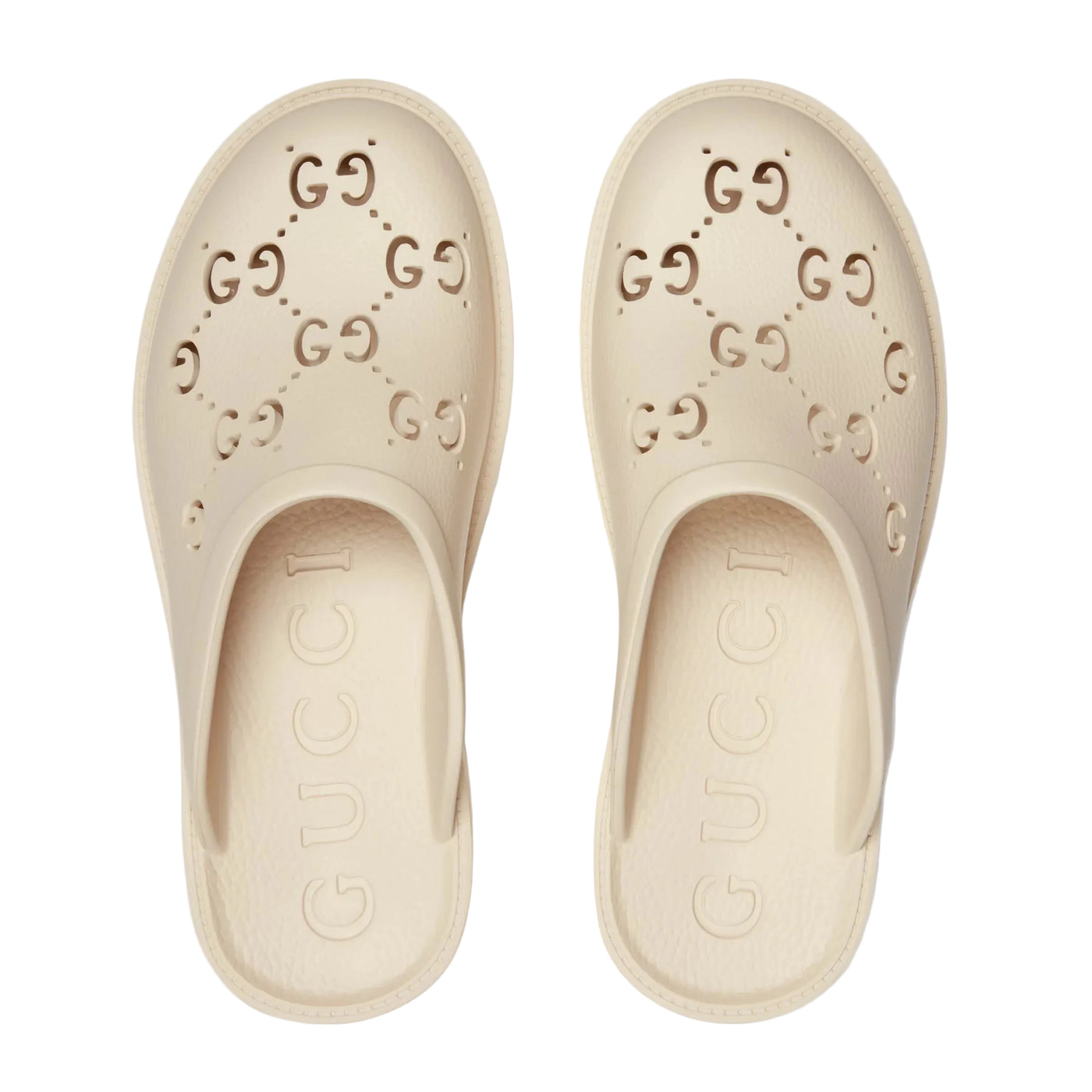 Perforated G Low Clogs ' Beige'